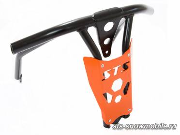 Передний бампер для снегохода Polaris RMK (толстостенная труба АМГ5) артикул STSПБп009