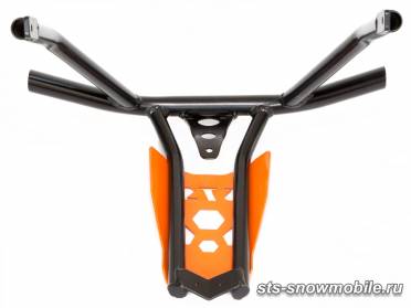 Передний бампер для снегохода Polaris RMK (толстостенная труба АМГ5) артикул STSПБп009
