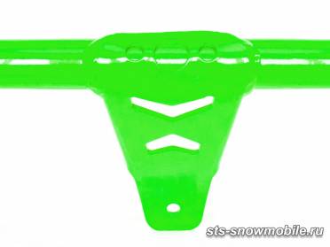 Передний бампер «Шеврон» на снегоход Polaris (толстостенная труба АМГ5) артикул STSПБп010