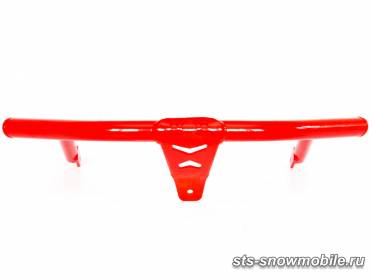 Передний бампер «Шеврон» на снегоход Polaris (толстостенная труба АМГ5) артикул STSПБп010