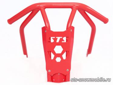 Передний бампер усиленный на Ski-Doo Summit (толстостенная труба АМГ5) артикул STSПБс019