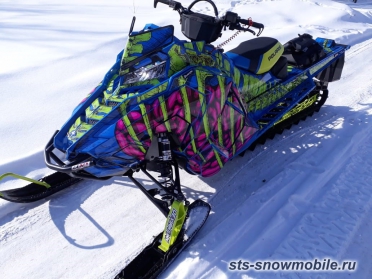 Передний бампер на снегоход Polaris AXYS, усиленный (толстостенная труба АМГ5)  артикул STSПБп007