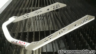 Усиленный задний бампер на снегоход Polaris Axys, 155\