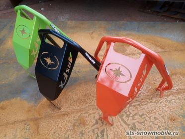 Новинка. Усиленный бампер для Polaris AXYS. (толстостенная труба АМГ5) артикул STSПБп008