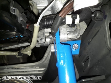 Передний бампер на снегоход Polaris Axys, усиленный, новый.  (толстостенная труба АМГ5) артикул STSПБп006