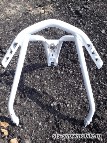 Передний бампер на снегоход Polaris Axys, усиленный, новый.  (толстостенная труба АМГ5) артикул STSПБп006
