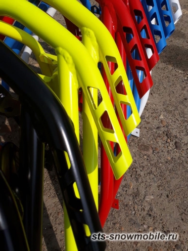 Передний бампер на снегоход Polaris Axys, усиленный, новый.  (толстостенная труба АМГ5) артикул STSПБп006