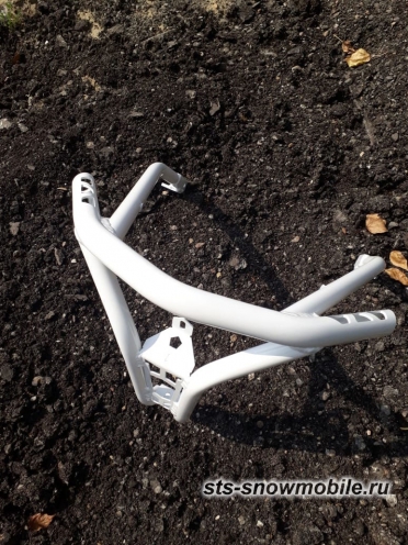 Передний бампер на снегоход Polaris Axys, усиленный, новый.  (толстостенная труба АМГ5) артикул STSПБп006