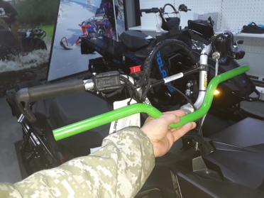 Новинка! Узкий и низкий руль для снегохода Polaris! артикул STSРС001