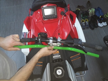 Новинка! Узкий и низкий руль для снегохода Polaris! артикул STSРС001