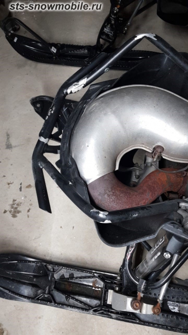Передний бампер для снегохода Polaris RMK (толстостенная труба АМГ5) артикул STSПБп009