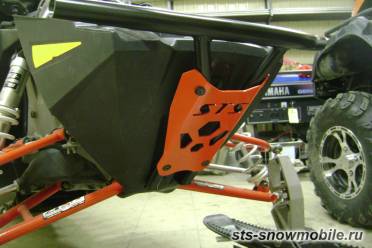Передний бампер для снегохода Polaris RMK (толстостенная труба АМГ5) артикул STSПБп009