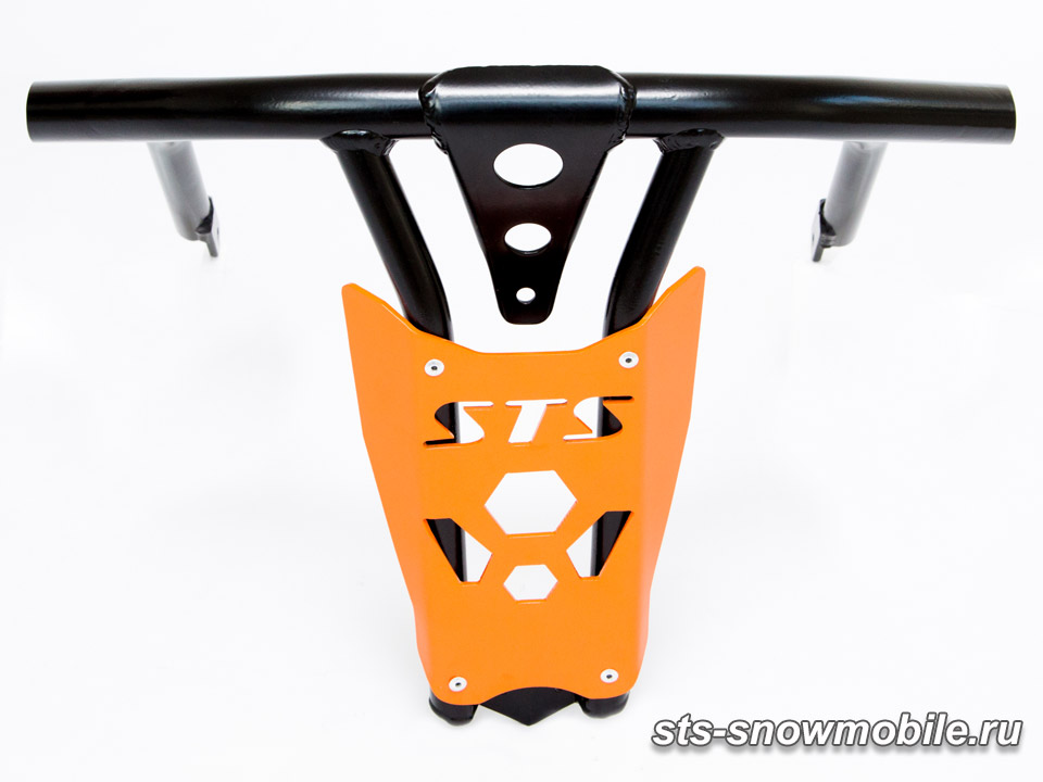 Передний бампер для снегохода Polaris RMK (толстостенная труба АМГ5) артикул STSПБп009