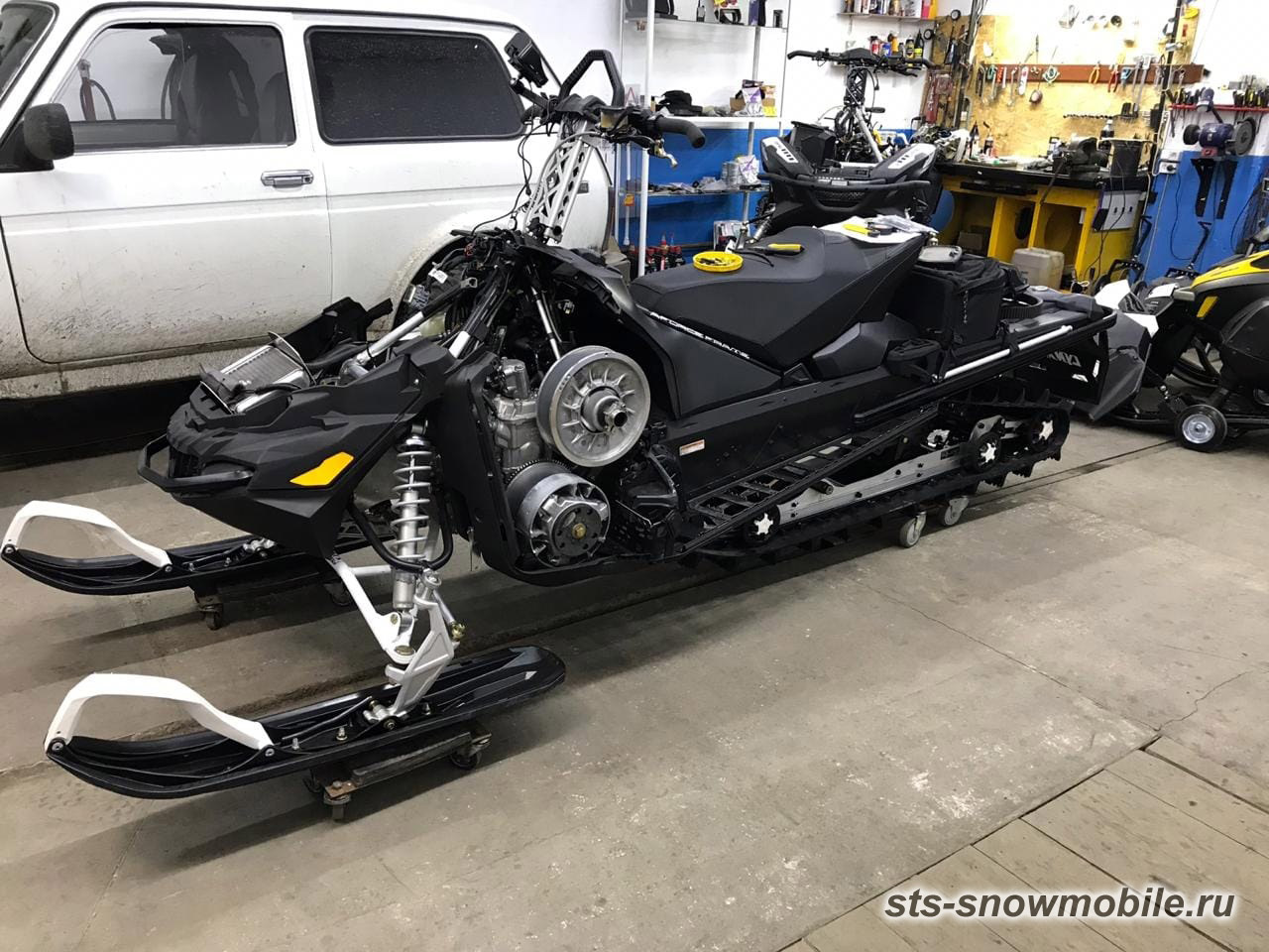 Укороченные рычаги для снегохода BRP Lynx 49 Ranger 600 E-TEC, амортизатор 42,5 - 43 см. артикул STSППл021